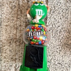 M&M'S Green Candy Dispenser with Colorful Candies